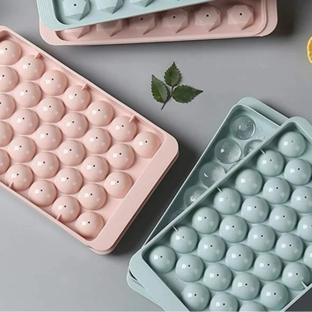 🌸 New 🌸 2 pc Ice Maker Multi-grid Pink Trendy Ice Ball Mold